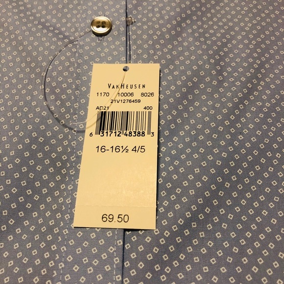 Van Heusen Classic Diamond Premium Non-Iron Shirt - Picture 5 of 5